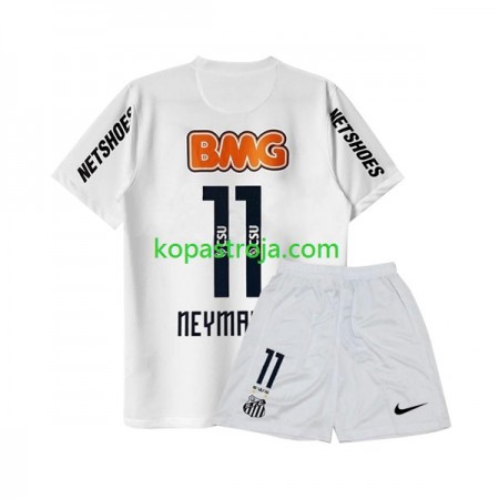 Billiga Fotbollströjor Santos FC Neymar JR 11 Retro Barn Hemma tröja 2011-2012 Kortärmad